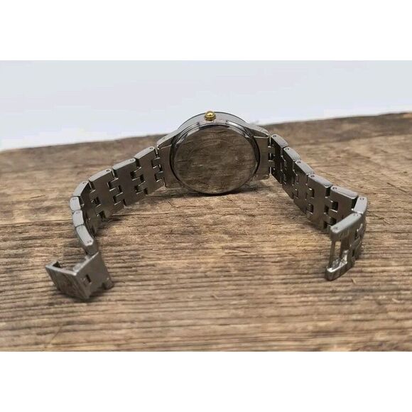 Anne Klein Diamond Womens Silver And Gold Tone Watch - Picture 6 of 9